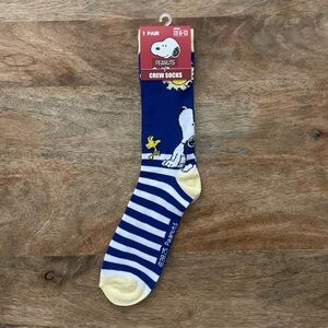 5/$20 NEW Adult Snoopy & Woodstock Stripe Socks